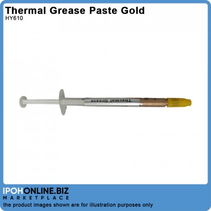 HY610 High Performance Heatsink Compounds Gold Thermal Grease 1ml HY610 High Performance Heatsink Compounds Gold Thermal Grease 1ml
