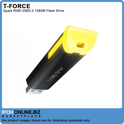 TEAMGROUP T-FORCE SPARK RGB 128GB USB 3.2 Gen 1 FLASH DRIVE UFD Gaming TEAMGROUP T-FORCE SPARK RGB 128GB USB 3.2 Gen 1 FLASH DRIVE UFD Gaming