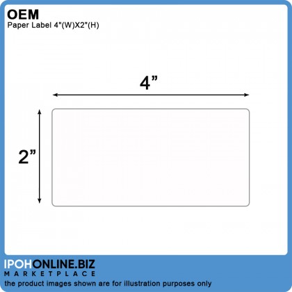 6 Rolls Blank Art Paper Label 4"(W)X2"(H) 101.6MM X 50.8MM (500Pcs Per Roll) 6 Rolls Blank Art Paper Label 4"(W)X2"(H) 101.6MM X 50.8MM (500Pcs Per Roll)