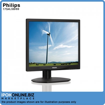 Philips 17S4LSB/69 17 inch DVI VGA SQUARE LED backlight LCD Monitor
