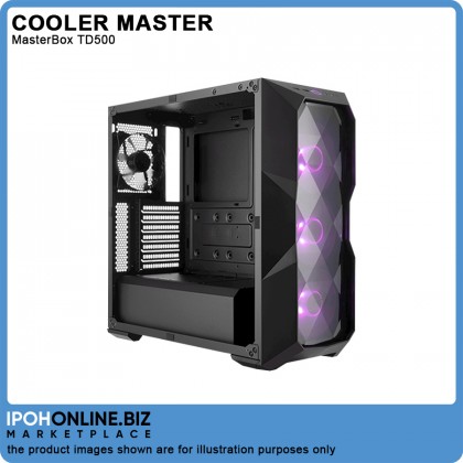 Cooler Master MasterBox TD500 Mesh Black ARGB Mid Tower Case Cooler Master MasterBox TD500 Mesh Black ARGB Mid Tower Case