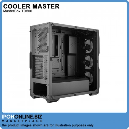 Cooler Master MasterBox TD500 Mesh Black ARGB Mid Tower Case Cooler Master MasterBox TD500 Mesh Black ARGB Mid Tower Case