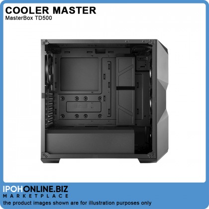 Cooler Master MasterBox TD500 Mesh Black ARGB Mid Tower Case Cooler Master MasterBox TD500 Mesh Black ARGB Mid Tower Case
