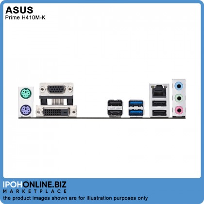 Asus Prime H410M-K Intel® H410 LGA 1200 DDR4 DVI D-Sub USB 3.2 m-ATX Motherboard