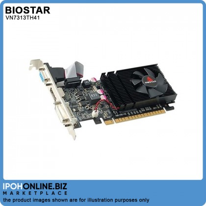 BIOSTAR VN7313TH41 nVIDIA GeForce GT730 4GB GDDR3 128bit HDMI DVI VGA Graphics Card