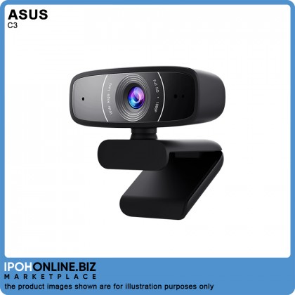 ASUS Webcam C3 Full HD 1080p@30fps Video USB Camera With Beamforming Microphone ASUS Webcam C3 Full HD 1080p@30fps Video USB Camera With Beamforming Microphone