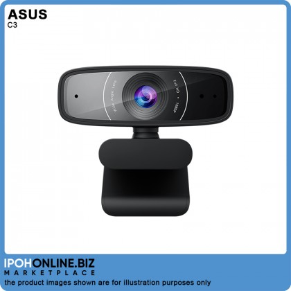ASUS Webcam C3 Full HD 1080p@30fps Video USB Camera With Beamforming Microphone ASUS Webcam C3 Full HD 1080p@30fps Video USB Camera With Beamforming Microphone