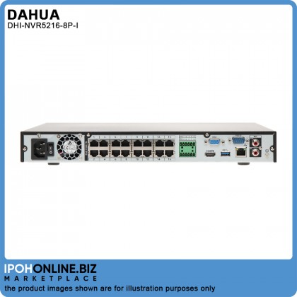 DAHUA DHI-NVR5216-8P-I 16 Channel 1U 8PoE 2HDD WizMind Network Video Recorder DAHUA DHI-NVR5216-8P-I 16 Channel 1U 8PoE 2HDD WizMind Network Video Recorder