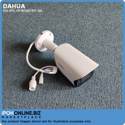 DAHUA DH-IPC-HFW3441EP-SA 4MP IR Fixed Focal Bullet WizSense Network Camera DAHUA DH-IPC-HFW3441EP-SA 4MP IR Fixed Focal Bullet WizSense Network Camera