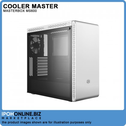 Cooler Master MASTERBOX MS600 Tempered Glass Medium Tower ATX Casing - White Cooler Master MASTERBOX MS600 Tempered Glass Medium Tower ATX Casing - White