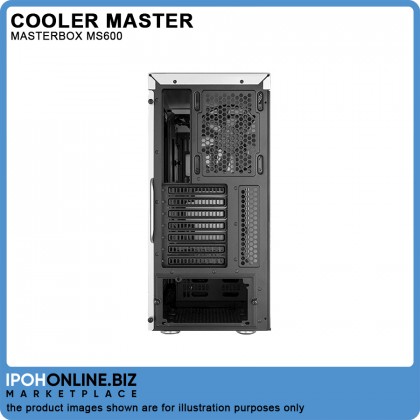 Cooler Master MASTERBOX MS600 Tempered Glass Medium Tower ATX Casing - White Cooler Master MASTERBOX MS600 Tempered Glass Medium Tower ATX Casing - White
