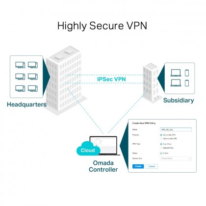 TP-Link TL-ER7206 SafeStream Gigabit Multi-WAN VPN Router TP-Link TL-ER7206 SafeStream Gigabit Multi-WAN VPN Router