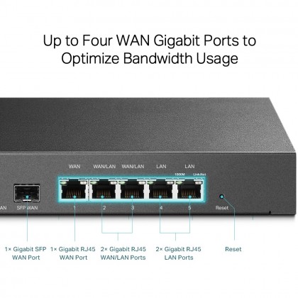 TP-Link TL-ER7206 SafeStream Gigabit Multi-WAN VPN Router TP-Link TL-ER7206 SafeStream Gigabit Multi-WAN VPN Router