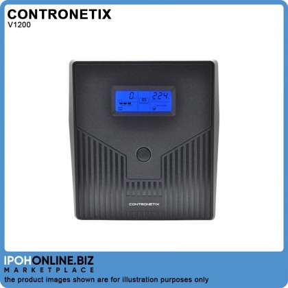 CONTRONETIX Offline UPS V1200 1200VA Built In AVR - 4 Universal Output Sockets CONTRONETIX Offline UPS V1200 1200VA Built In AVR - 4 Universal Output Sockets