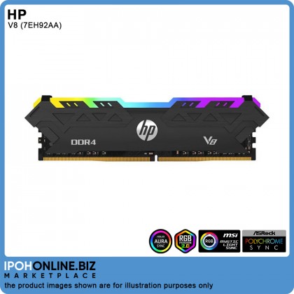 HP V8 DDR4 3600 C18 8GB RGB Desktop Gaming RAM HP V8 DDR4 3600 C18 8GB RGB Desktop Gaming RAM
