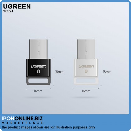 UGREEN USB Wireless Bluetooth V4.0 Adapter Dongle (Black)