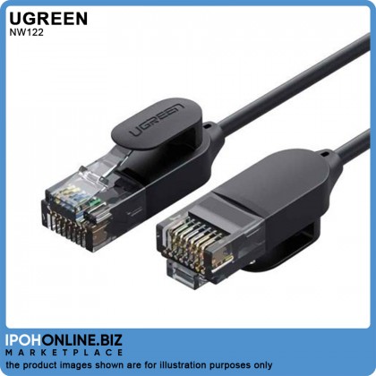 UGREEN CAT 6A Ethernet Cable 0.5m/1.6ft Slim Network Cable RJ45 (Black) UGREEN CAT 6A Ethernet Cable 0.5m/1.6ft Slim Network Cable RJ45 (Black)