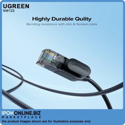 UGREEN CAT 6A Ethernet Cable 0.5m/1.6ft Slim Network Cable RJ45 (Black) UGREEN CAT 6A Ethernet Cable 0.5m/1.6ft Slim Network Cable RJ45 (Black)