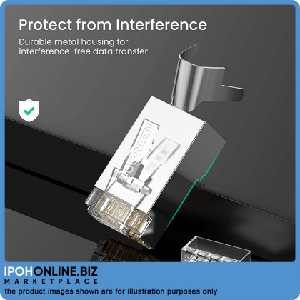 UGREEN Gigabit Shielded Modular Plug 10Pcs RJ45 Connector