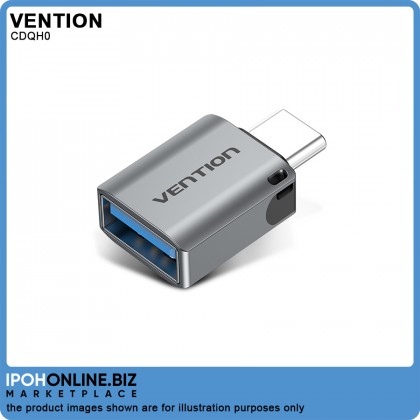 VENTION USB-C Male to USB 3.0 Female OTG Adapter - Gray Aluminum Alloy Type VENTION USB-C Male to USB 3.0 Female OTG Adapter - Gray Aluminum Alloy Type