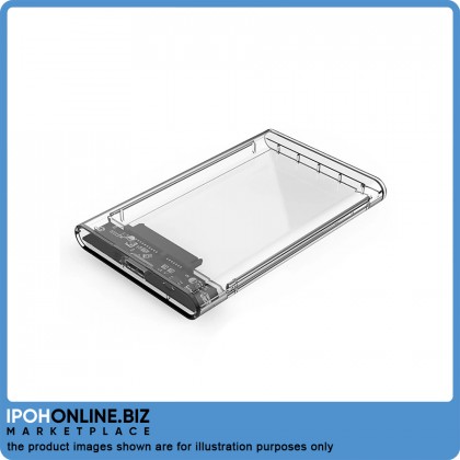 Transparent 2.5 inch HDD SSD External Hard Drive Mobile Enclosure