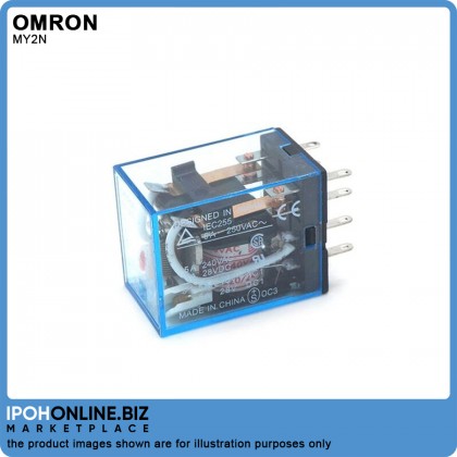 OMRON MY2N 240VAC Compatible Relay & Base OMRON MY2N 240VAC Compatible Relay & Base