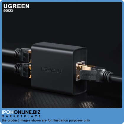 UGREEN RJ45 Splitter Adapter 2PCS Pack (Black) UGREEN RJ45 Splitter Adapter 2PCS Pack (Black)