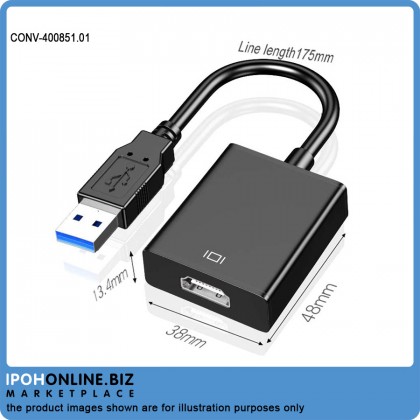 USB 3.0/2.0 to HDMI Multiple Monitors Cable Compatible with Windows XP 7/8/ 8.1/10 for PC Laptop Projector HDTV(Not Support Mac, Linux, Vista) USB 3.0/2.0 to HDMI Multiple Monitors Cable Compatible with Windows XP 7/8/ 8.1/10 for PC Laptop Projector HDTV(Not Support Mac, Linux, Vista)
