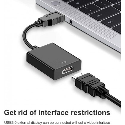USB 3.0/2.0 to HDMI Multiple Monitors Cable Compatible with Windows XP 7/8/ 8.1/10 for PC Laptop Projector HDTV(Not Support Mac, Linux, Vista) USB 3.0/2.0 to HDMI Multiple Monitors Cable Compatible with Windows XP 7/8/ 8.1/10 for PC Laptop Projector HDTV(Not Support Mac, Linux, Vista)