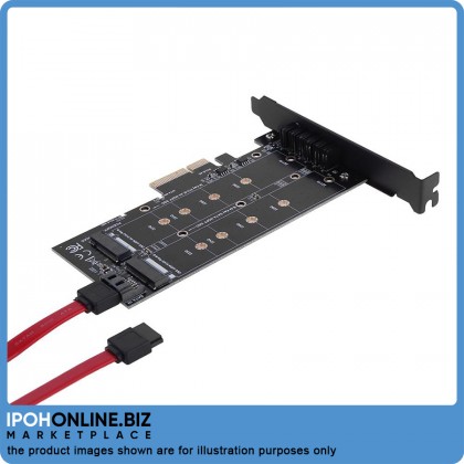 PCI-E 4X to NGFF SSD Adapter Card B-Key+M-Key M.2 NGFF+NVME Adapter Card PCI-E 4X to NGFF SSD Adapter Card B-Key+M-Key M.2 NGFF+NVME Adapter Card