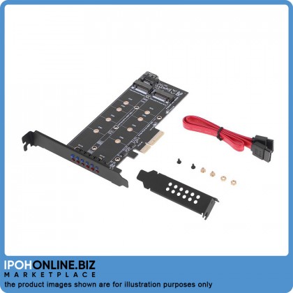 PCI-E 4X to NGFF SSD Adapter Card B-Key+M-Key M.2 NGFF+NVME Adapter Card PCI-E 4X to NGFF SSD Adapter Card B-Key+M-Key M.2 NGFF+NVME Adapter Card