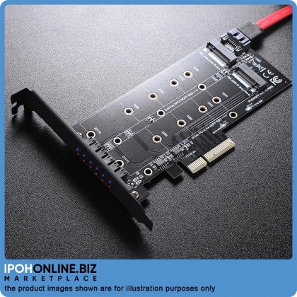 PCI-E 4X to NGFF SSD Adapter Card B-Key+M-Key M.2 NGFF+NVME Adapter Card PCI-E 4X to NGFF SSD Adapter Card B-Key+M-Key M.2 NGFF+NVME Adapter Card