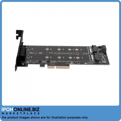 PCI-E 4X to NGFF SSD Adapter Card B-Key+M-Key M.2 NGFF+NVME Adapter Card PCI-E 4X to NGFF SSD Adapter Card B-Key+M-Key M.2 NGFF+NVME Adapter Card
