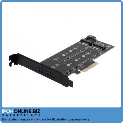 PCI-E 4X to NGFF SSD Adapter Card B-Key+M-Key M.2 NGFF+NVME Adapter Card PCI-E 4X to NGFF SSD Adapter Card B-Key+M-Key M.2 NGFF+NVME Adapter Card