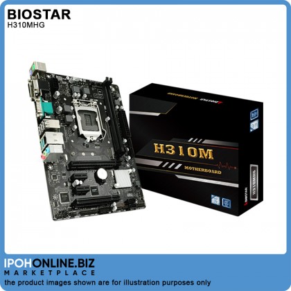 BIOSTAR H310MHG INTEL H310 1151 8th 9th Gen DDR4 M.2 HDMI DVI VGA LPT MICRO ATX Motherboard