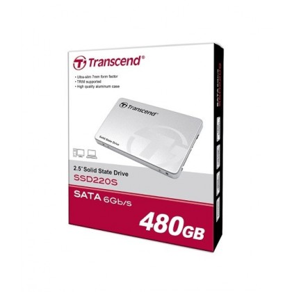 Transcend SSD220S 480GB 2.5" Solid State Drive (TS480GSSD220S) Transcend SSD220S 480GB 2.5" Solid State Drive (TS480GSSD220S)