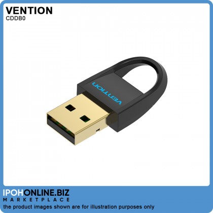 VENTION USB to Bluetooth 4.0 Adapter Wireless Dongle (Black) VENTION USB to Bluetooth 4.0 Adapter Wireless Dongle (Black)