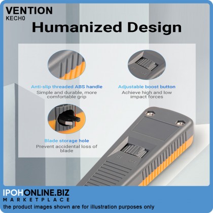 VENTION Punch Down Impact Tool with Two Blade (Gray+Orange) VENTION Punch Down Impact Tool with Two Blade (Gray+Orange)