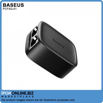 BASEUS High Speed 1 to 2 Network Splitter Adapter (Black) BASEUS High Speed 1 to 2 Network Splitter Adapter (Black)