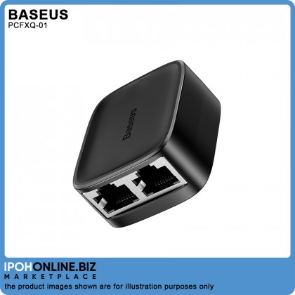 BASEUS High Speed 1 to 2 Network Splitter Adapter (Black) BASEUS High Speed 1 to 2 Network Splitter Adapter (Black)