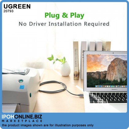 UGREEN USB to DB25 Parallel Printer Cable (1 Meter)