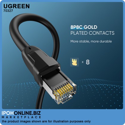 UGREEN Cat8 RJ45 Ethernet Cable 1meter (Black) UGREEN Cat8 RJ45 Ethernet Cable 1meter (Black)