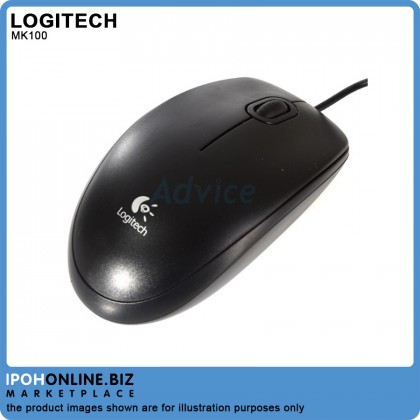 Logitech MK100 Classic Desktop Combo - PS2 KEYBOARD + USB MOUSE