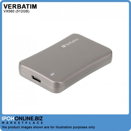 Verbatim Vx560 SSD USB 3.1 External Solid State Drive - Perfect For 4K Video