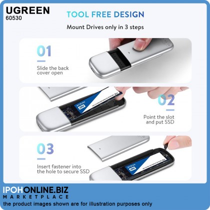 UGREEN M.2 SATA SSD USB 3.0 Enclosure UGREEN M.2 SATA SSD USB 3.0 Enclosure