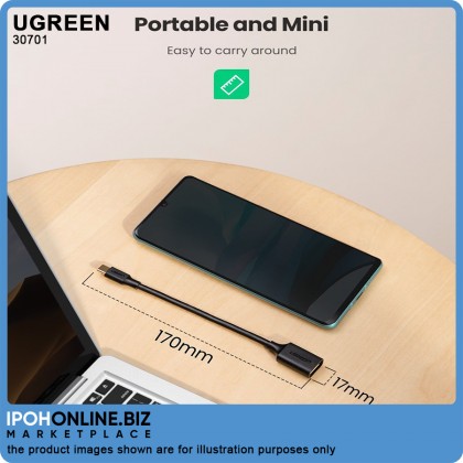UGREEN USB-C Male to USB 3.0 A Female Adapter (Black) UGREEN USB-C Male to USB 3.0 A Female Adapter (Black)