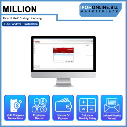 Million Payroll MAX Coding Licensing - FOC Pendrive + Installation