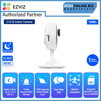 EZVIZ C1C-B FHD 1080P H.265 2MP Indoor WiFi Smart Home Camera EZVIZ C1C-B FHD 1080P H.265 2MP Indoor WiFi Smart Home Camera