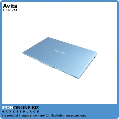 AVITA Liber V14 Laptop (I5-10210U 8GB 512GB SSD W10H 14 FHD IPS) Angel Blue - FOC Mouse + Backpack