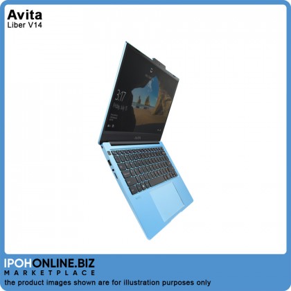 AVITA Liber V14 Laptop (I5-10210U 8GB 512GB SSD W10H 14 FHD IPS) Angel Blue - FOC Mouse + Backpack